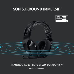 Logitech G G733 LIGHTSPEED Wireless RGB Gaming Headset – Immersive Wireless Audio & Stylish Black Design